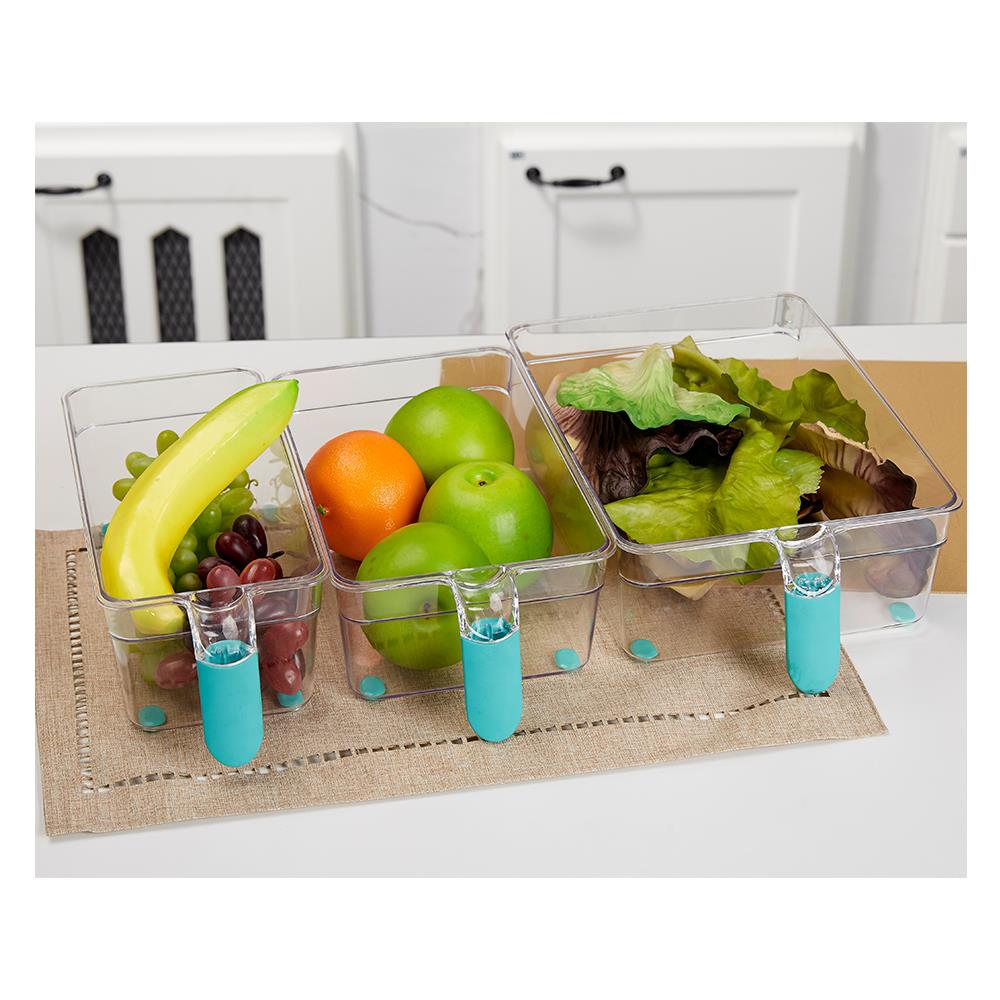 กล่องจัดเก็บในตู้เย็นมีด้ามจับ KECH 12x29x9.4 ซม.