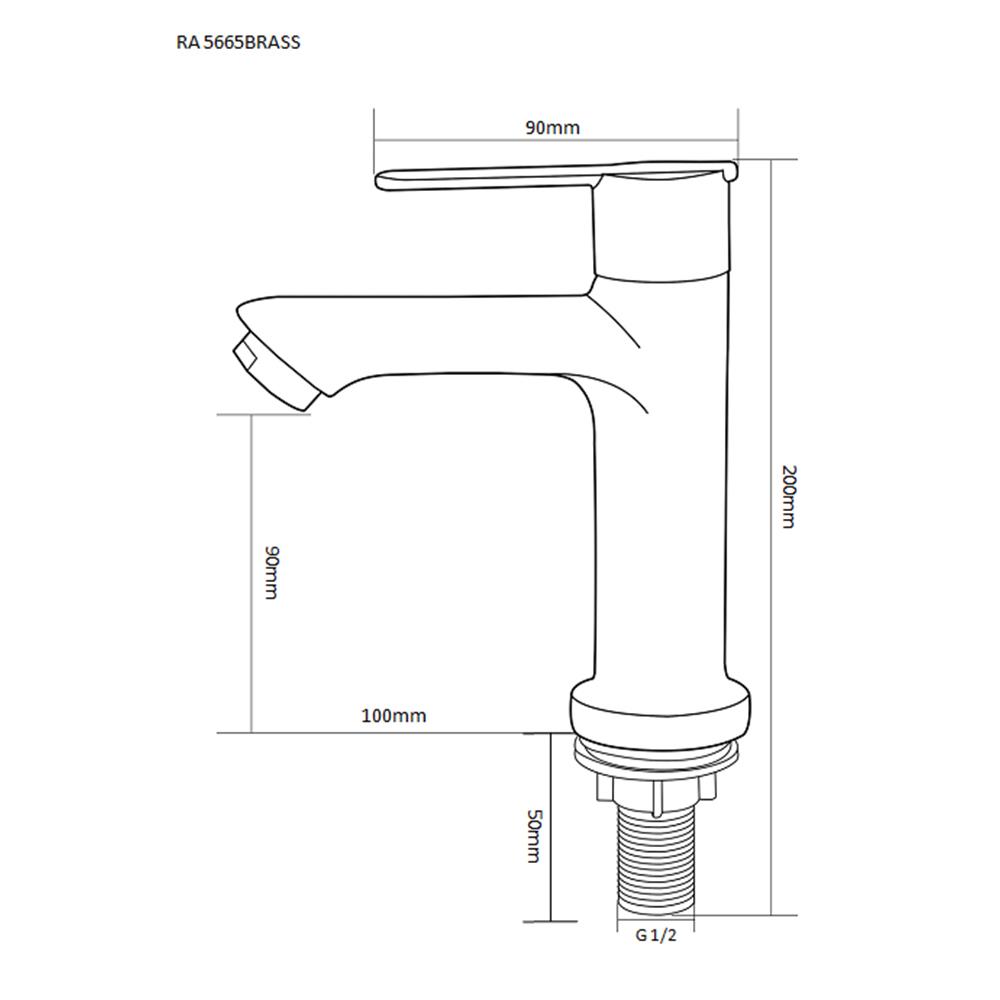 ก๊อกอ่างล้างหน้า RASLAND RA 5665BRASS
