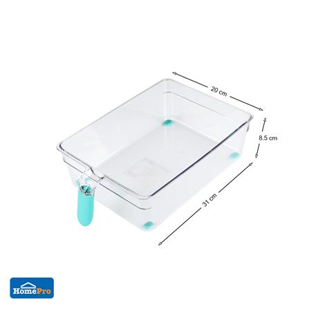 กล่องจัดเก็บในตู้เย็นมีด้ามจับ20x31x8.5cm. KECH_6