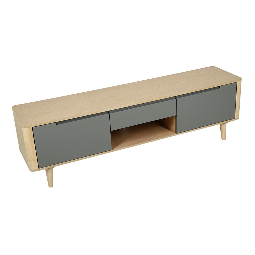 ตู้วางทีวี FURDINI BRAVE 170 ซม. สี WHITEWASH/เทา