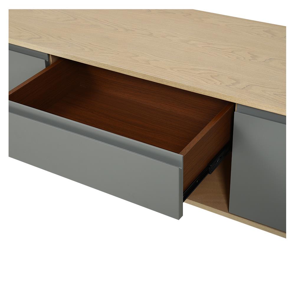 ตู้วางทีวี FURDINI BRAVE 170 ซม. สี WHITEWASH/เทา