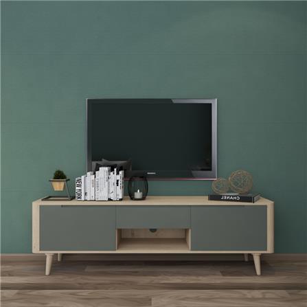 ตู้วางทีวี FURDINI BRAVE 170 ซม. สี WHITEWASH/เทา_6