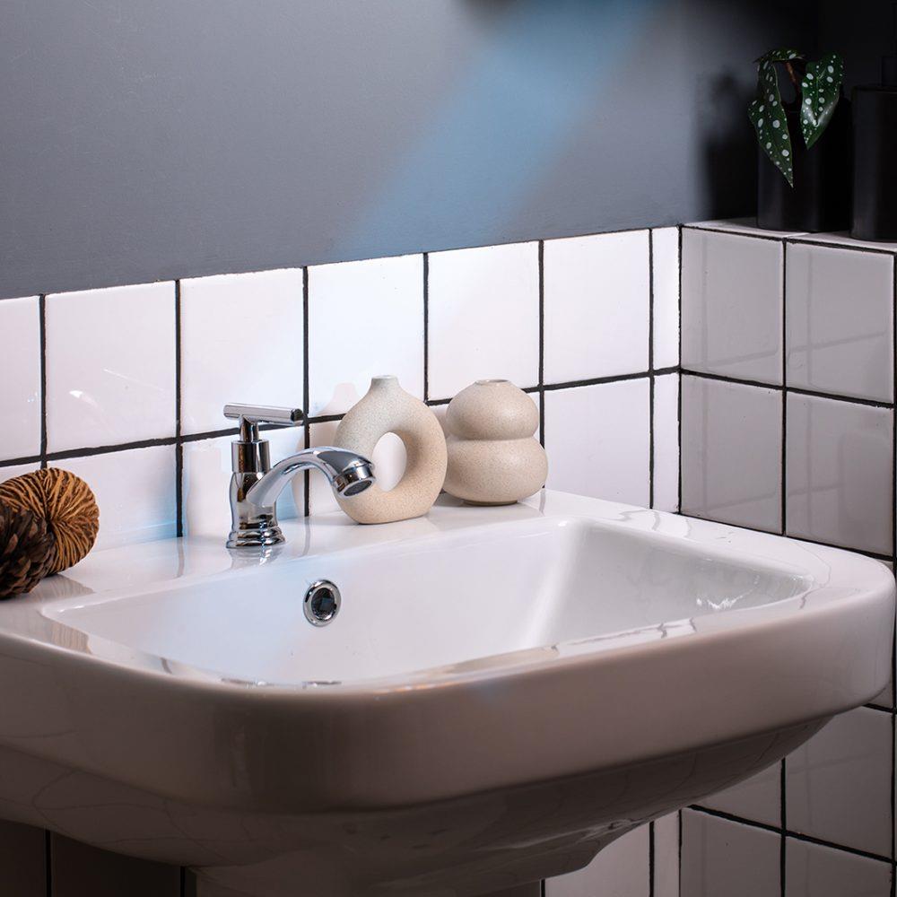 ก๊อกอ่างล้างหน้าเดี่ยว RASLAND RA 1115523 สีโครม