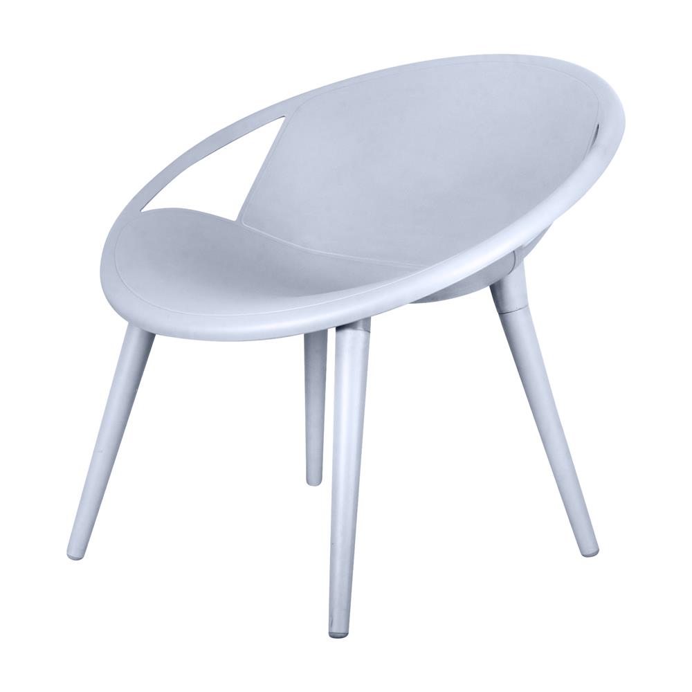 เก้าอี้พลาสติก ME LIVING LUNAR สีเทา