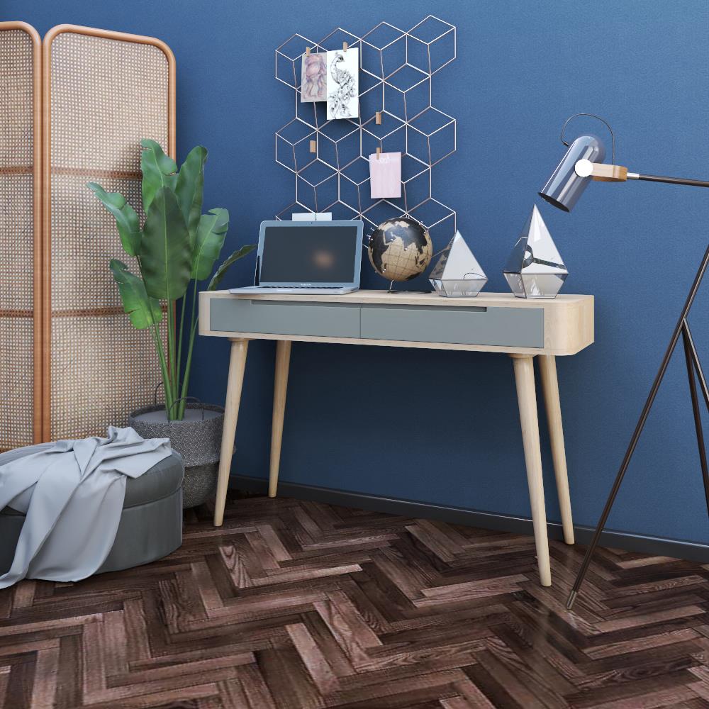 โต๊ะทำงาน FURDINI BRAVE BH-576 สี WHITEWASH/เทา