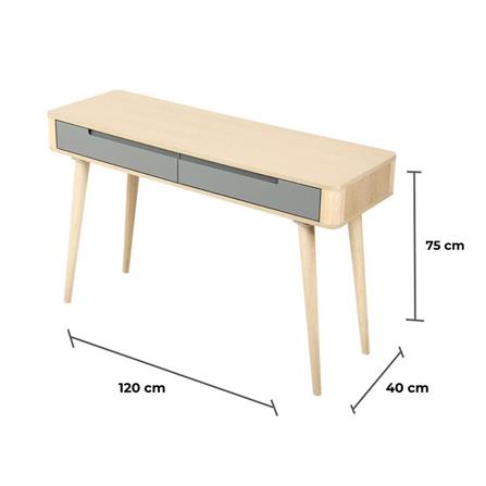 โต๊ะทำงาน FURDINI BRAVE BH-576 สี WHITEWASH/เทา_5