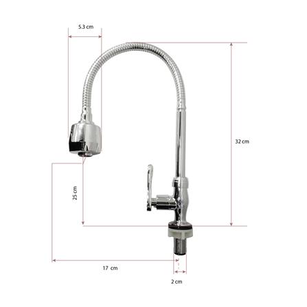 ก๊อกซิงค์เดี่ยวเคาน์เตอร์ HOEN HO-1309_3