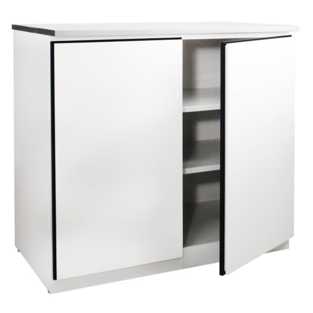 ตู้เหล็กบานเปิดทึบ KIOSK DB-201 สีขาว