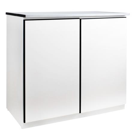 ตู้เหล็กบานเปิดทึบ KIOSK DB-201 สีขาว_0