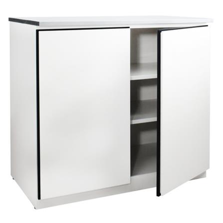 ตู้เหล็กบานเปิดทึบ KIOSK DB-201 สีขาว_2