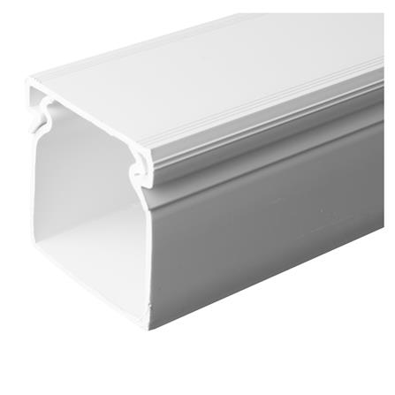 รางเก็บสายไฟแบบทึบ SCG 4x4 ซม. 2 เมตร สีขาว