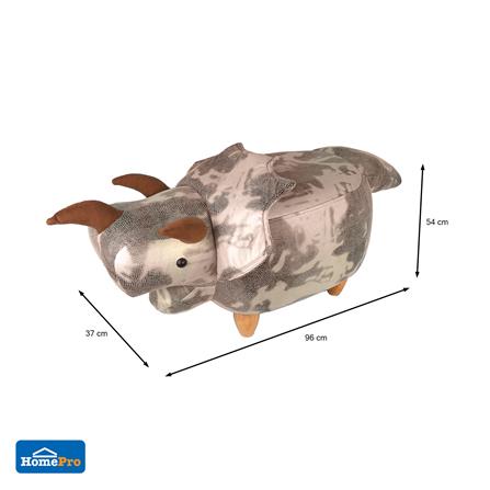 สตูลรูปสัตว์ FURDINI DINOSOR สีน้ำตาล_7