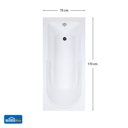 อ่างอาบน้ำ MOYA SICO-4007 75x170 ซม. สีขาว_5