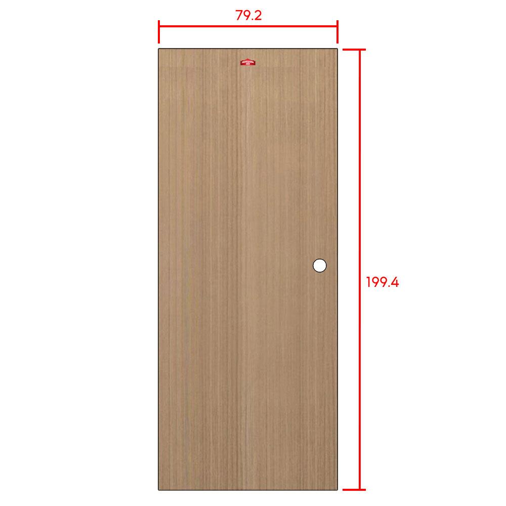 ประตูภายในเหล็ก เจาะลูกบิด PROFESSIONAL DOOR D1-40 79.2x199.4 ซม. สีน้ำตาล
