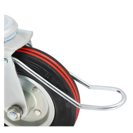 ลูกล้อยาง BY TORA เพลาหมุน มีเบรก 6 นิ้ว สีดำ_1