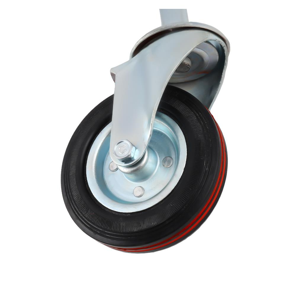 ลูกล้อยาง BY TORA เพลาหมุน ไม่มีเบรก 6 นิ้ว สีดำ