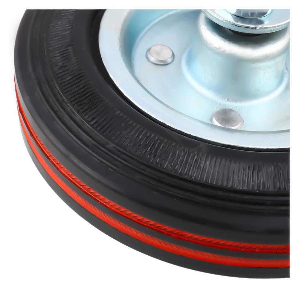 ลูกล้อยาง BY TORA เพลาหมุน ไม่มีเบรก 6 นิ้ว สีดำ