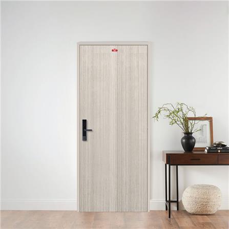 ประตูภายในเหล็ก เจาะลูกบิด D1-41 PROFESSIONAL DOOR 79.2x199.4 ซม. สีเทา_2