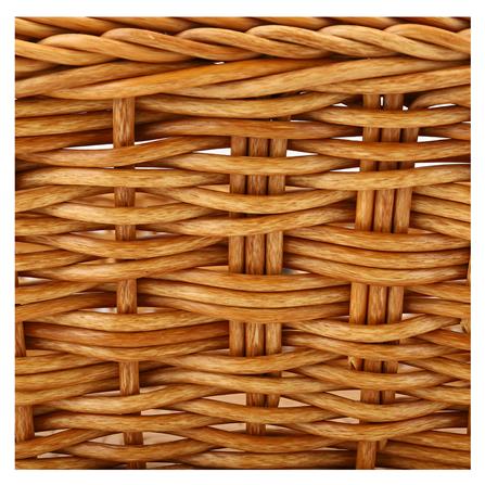 ตะกร้าเหลี่ยมเตี้ย MONARCH 36x23x7 ซม. สีน้ำตาล_3