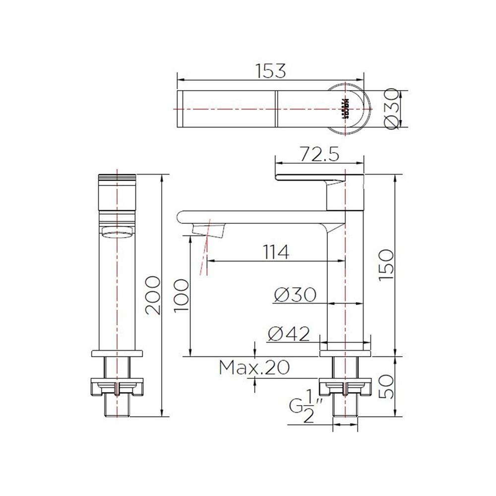ก๊อกอ่างล้างหน้าเดี่ยว KARAT FAUCET KF-39-610-63