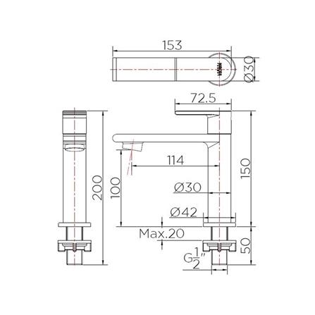 ก๊อกอ่างล้างหน้าเดี่ยว KARAT FAUCET KF-39-610-63_2