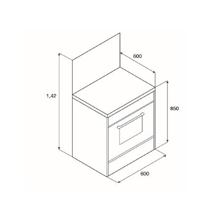 เตาปรุงอาหารแก๊ส AXIA ELC 6010 60 ซม._6