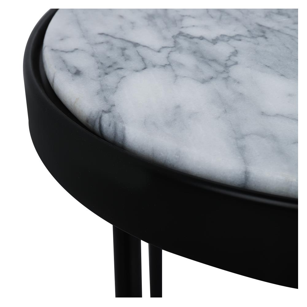 โต๊ะข้าง FURDINI BOTERO สีขาว/ดำ