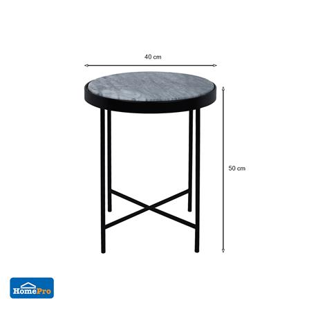 โต๊ะข้าง FURDINI BOTERO สีขาว/ดำ_5