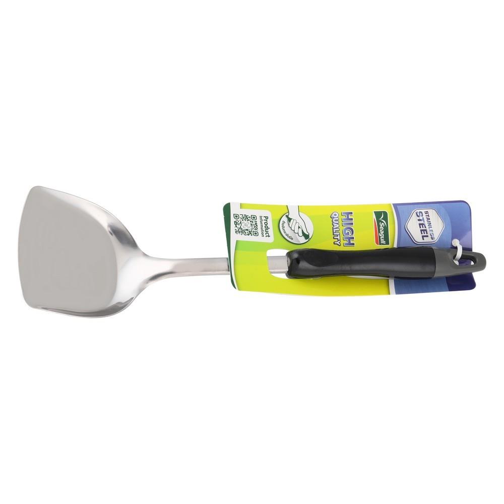 ตะหลิวสเตนเลสเล็ก SEAGULL ด้ามดำ