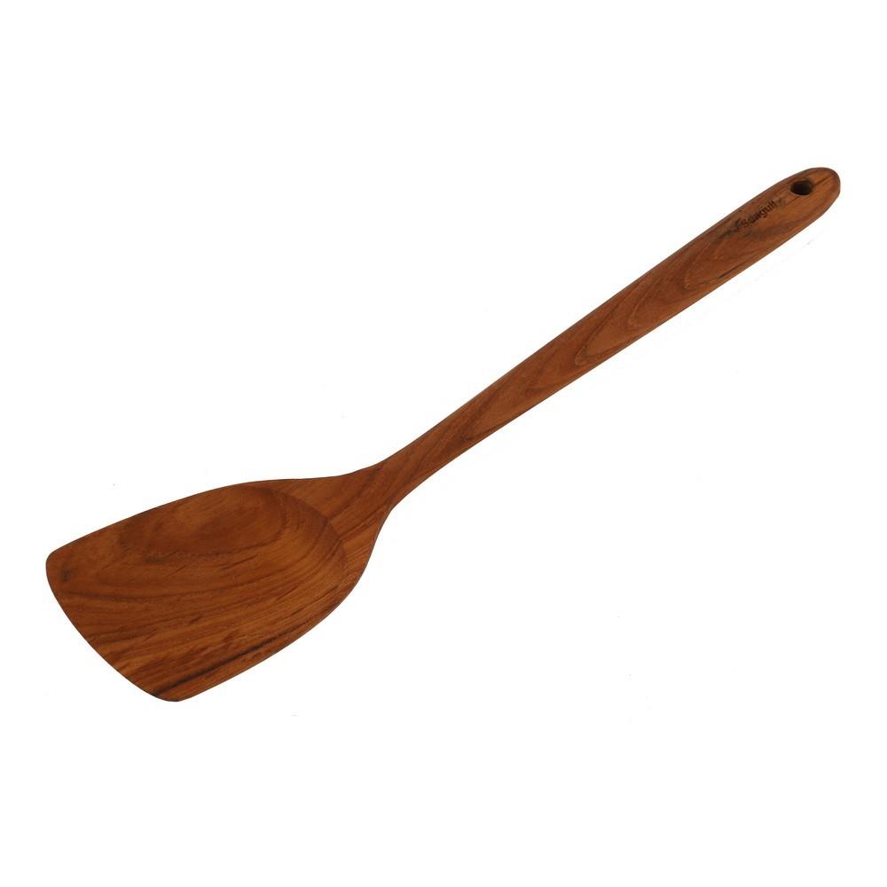 ตะหลิวไม่มีร่องไม้สัก SEAGULL