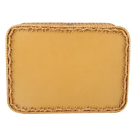 ตะกร้าผ้าเหลี่ยม MONARCH 47x34x40 ซม. สีน้ำตาล_3