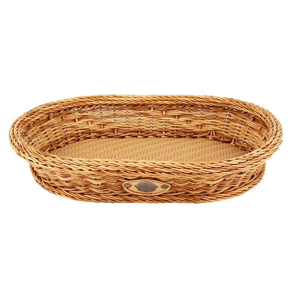 ตะกร้ารีเตี้ย MONARCH 36x26x7 ซม. สีน้ำตาล