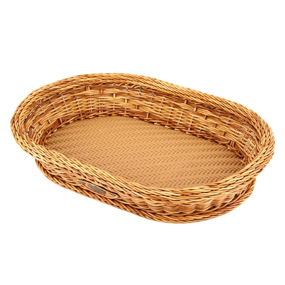 ตะกร้ารีเตี้ย MONARCH 36x26x7 ซม. สีน้ำตาล