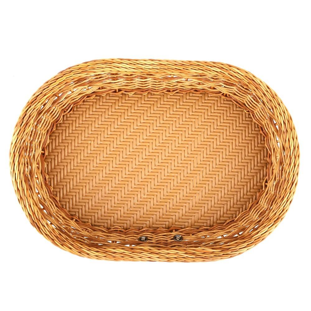 ตะกร้ารีเตี้ย MONARCH 36x26x7 ซม. สีน้ำตาล