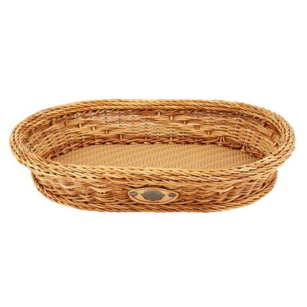 ตะกร้ารีเตี้ย MONARCH 36x26x7 ซม. สีน้ำตาล