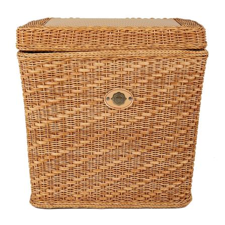 ตะกร้าผ้าเหลี่ยมมีฝา MONARCH 47x34x44 ซม. สีน้ำตาล