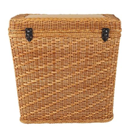 ตะกร้าผ้าเหลี่ยมมีฝา MONARCH 47x34x44 ซม. สีน้ำตาล_3