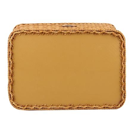 ตะกร้าผ้าเหลี่ยมมีฝา MONARCH 47x34x44 ซม. สีน้ำตาล_4