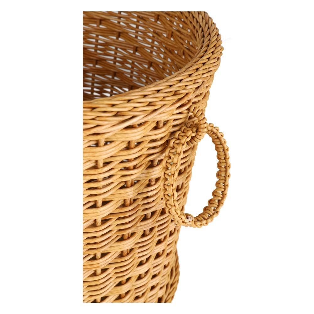 ตะกร้ากลมมีฝา MONARCH 29x29x28 ซม. สีน้ำตาล