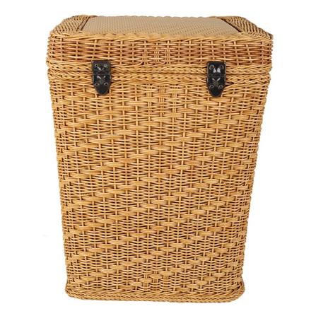 ตะกร้าผ้าเหลี่ยมมีฝาMONARCH36 ซม. ธรรมชาติ_3