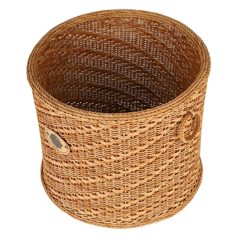 ตะกร้ากลมมีหู MONARCH 37x37x31 ซม. สีน้ำตาล