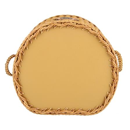 ตะกร้าทรง D มีหู MONARCH 27x25x26 ซม. สีน้ำตาล_2