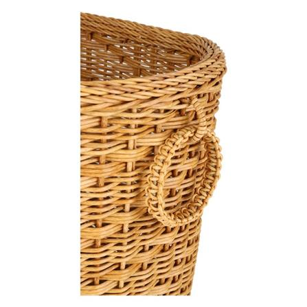 ตะกร้าทรง D มีหู MONARCH 27x25x26 ซม. สีน้ำตาล_3