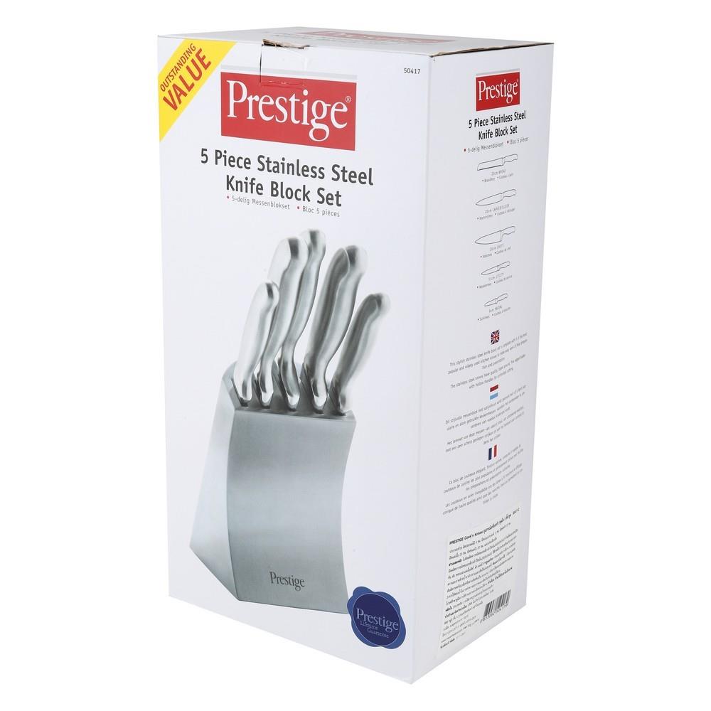 ชุดมีด 5 ชิ้นพร้อมที่เสียบมีด PRESTIGE 50417-C