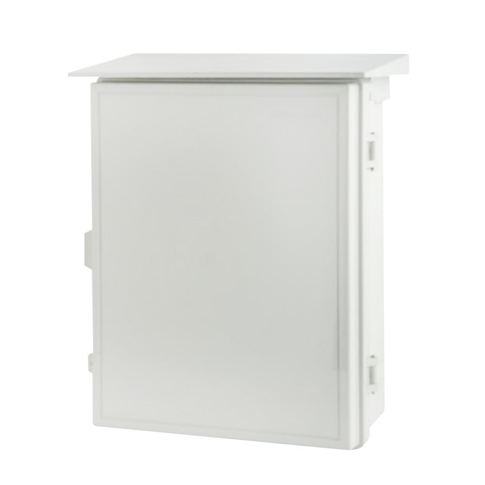 ตู้กันน้ำมีหลังคา ฝาทึบ RACER EER03 13x17 นิ้ว สีเทา