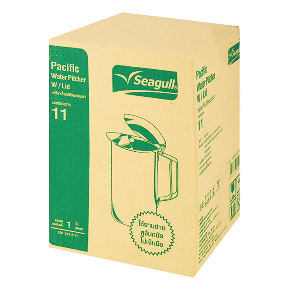 เหยือกน้ำสเตนเลสพร้อมฝา 11 ซม. SEAGULL PACIFIC 1.9 ลิตร