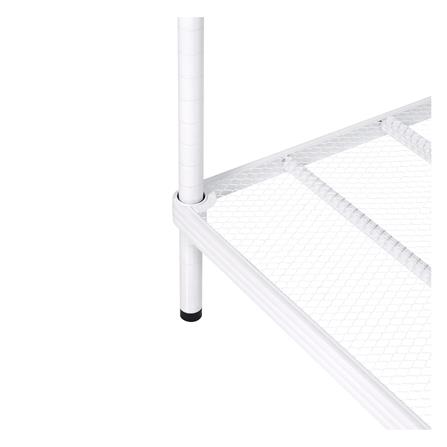 ตู้เสื้อผ้าราวแขวนชั้นวาง+ตะแกรง PLIM สีขาว_5