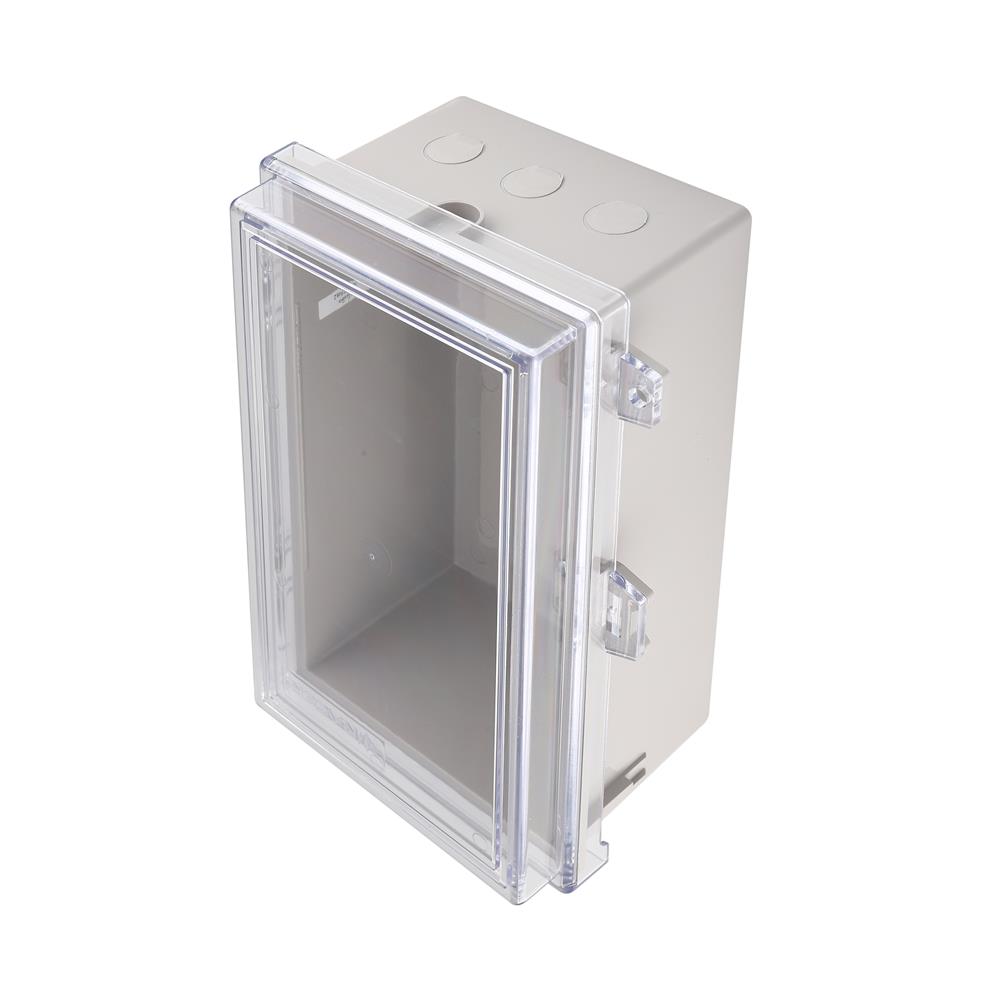 ตู้กันน้ำฝาใส RACER EE01-TC 7x 12 นิ้ว สีเทา