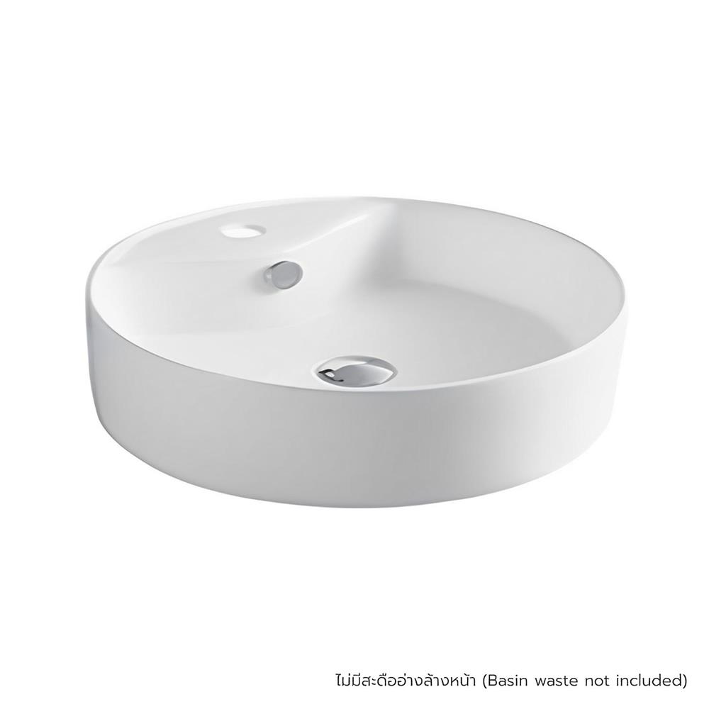 อ่างล้างหน้าแบบวางบนเคาน์เตอร์ MOYA LX-5002A สีขาว
