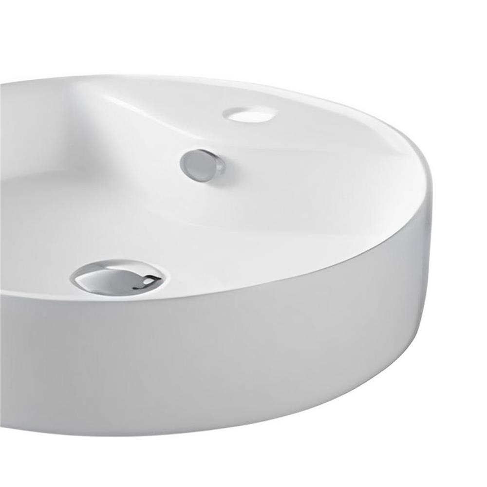 อ่างล้างหน้าแบบวางบนเคาน์เตอร์ MOYA LX-5002A สีขาว